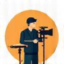 Icon representing camera operator on set during production